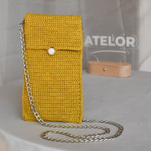 Charger l'image dans la galerie, Sac de Téléphone Jaune Pailleté