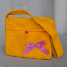 Charger l'image dans la galerie, Sac Kalyne Jaune avec nœud rose