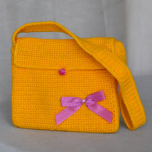 Charger l'image dans la galerie, Sac Kalyne Jaune avec nœud rose