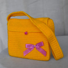 Charger l'image dans la galerie, Sac Kalyne Jaune avec nœud rose