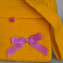 Charger l'image dans la galerie, Sac Kalyne Jaune avec nœud rose