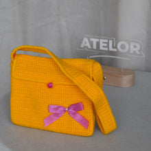 Charger l'image dans la galerie, Sac Kalyne Jaune avec nœud rose