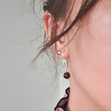 Charger l'image dans la galerie, Boucles d'oreilles Oeil de Tigre