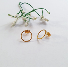 Charger l'image dans la galerie, Boucles d'oreilles Cercle Doré Plaqué Or