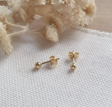Charger l'image dans la galerie, Boucles d'oreilles Puce Ronde OR