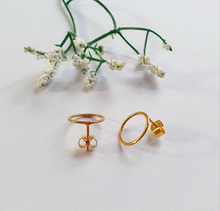 Charger l'image dans la galerie, Boucles d'oreilles Cercle Doré Plaqué Or