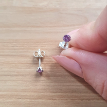 Charger l'image dans la galerie, Boucles d'oreilles Puce Améthyste
