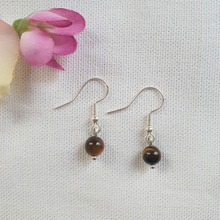 Charger l'image dans la galerie, Boucles d'oreilles Oeil de Tigre