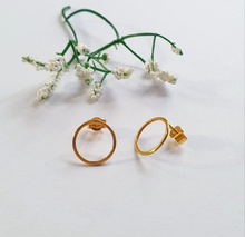 Charger l'image dans la galerie, Boucles d'oreilles Cercle Doré Plaqué Or