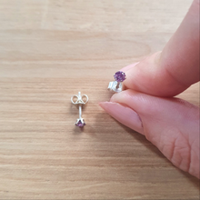 Charger l'image dans la galerie, Boucles d'oreilles Puce Améthyste