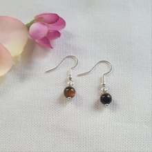Charger l'image dans la galerie, Boucles d'oreilles Oeil de Tigre