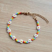 Charger l'image dans la galerie, Bracelet Perlé à Fleur Arc-en-Ciel