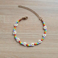 Charger l'image dans la galerie, Bracelet Perlé à Fleur Arc-en-Ciel