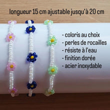 Charger l'image dans la galerie, Bracelet Perlé à Fleur coloré