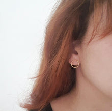 Charger l'image dans la galerie, Boucles d'oreilles Cercle Doré Plaqué Or