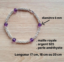 Charger l'image dans la galerie, Bracelet Améthyste Royale