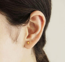 Charger l'image dans la galerie, Boucles d'oreilles Puce Ronde OR