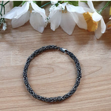Charger l'image dans la galerie, Bracelet Maille Royale Noir