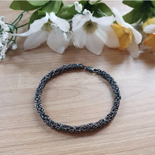 Charger l'image dans la galerie, Bracelet Maille Royale Noir