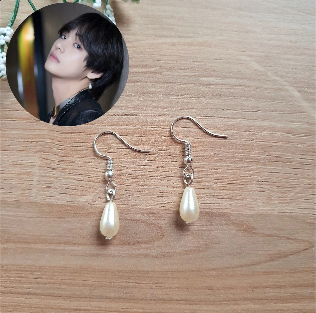 Boucles d'oreilles Goutte inspiration à V de BTS