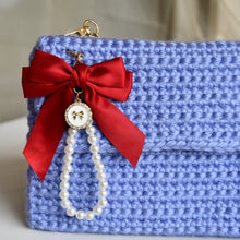 Charger l&#39;image dans la galerie, Sac Pochette Nœud Violet Bleuté
