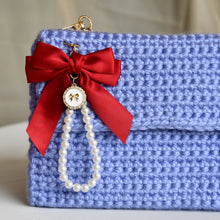 Charger l&#39;image dans la galerie, Sac Pochette Nœud Violet Bleuté
