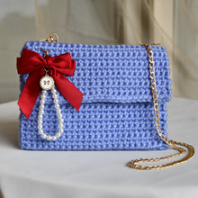 Charger l&#39;image dans la galerie, Sac Pochette Nœud Violet Bleuté
