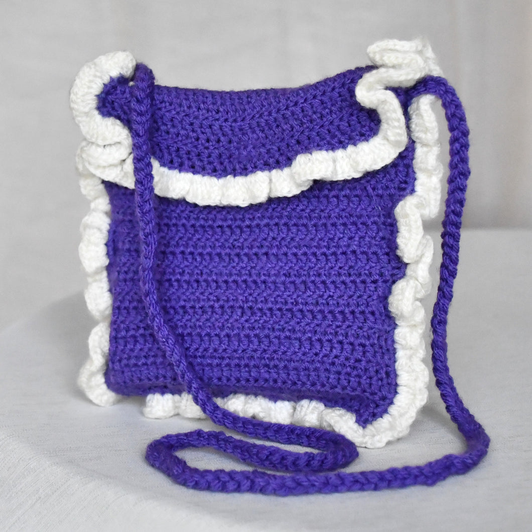 Sac Anya Violet Blanc