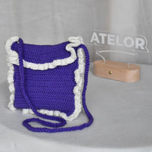 Charger l&#39;image dans la galerie, Sac Anya Violet Blanc
