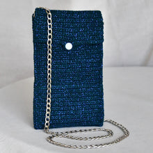 Charger l&#39;image dans la galerie, Sac de Téléphone Bleu Pailleté
