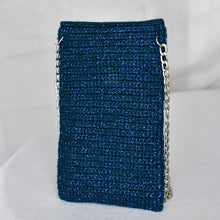 Charger l&#39;image dans la galerie, Sac de Téléphone Bleu Pailleté
