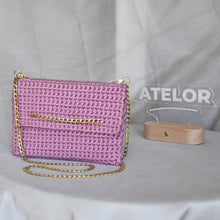 Charger l&#39;image dans la galerie, Sac Pochette Rose Chaîne
