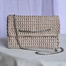 Charger l&#39;image dans la galerie, Sac Pochette Beige Chaîne

