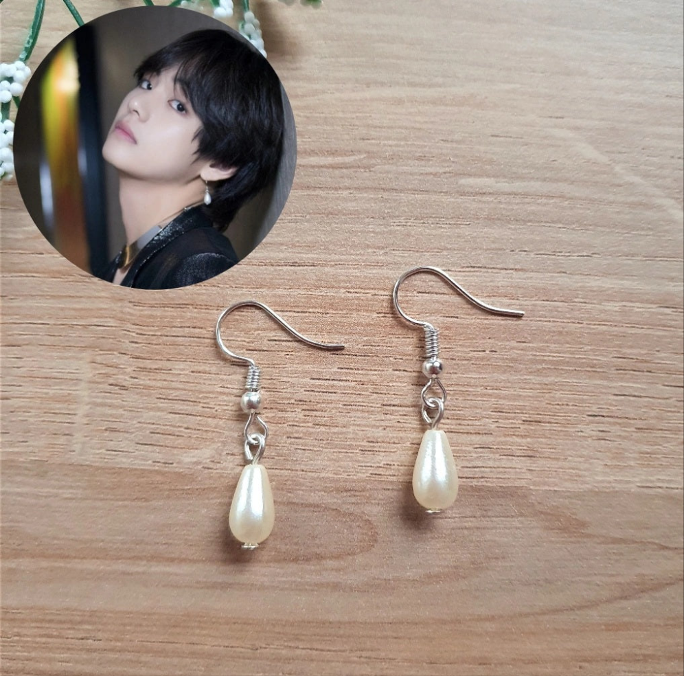 Boucles d'oreilles Goutte inspiration à V de BTS