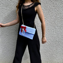 Charger l&#39;image dans la galerie, Sac Pochette Nœud Violet Bleuté
