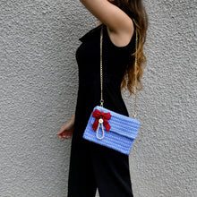 Charger l&#39;image dans la galerie, Sac Pochette Nœud Violet Bleuté
