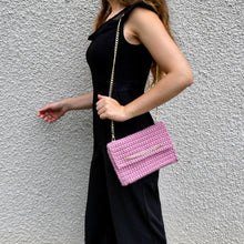 Charger l&#39;image dans la galerie, Sac Pochette Rose Chaîne

