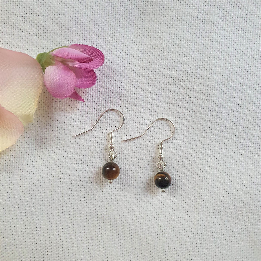 Boucles d'oreilles Oeil de Tigre