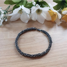 Charger l&#39;image dans la galerie, Bracelet Maille Royale Noir
